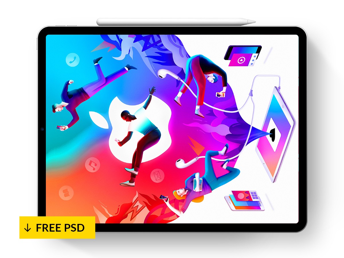 JPG It's a free ipad pro mockup to display app designs, web designs, web themes, responsiveness of a web layout etc. Free Ipad Pro Mockups For 2020 Psd Sketch December 2021 Ux Planet