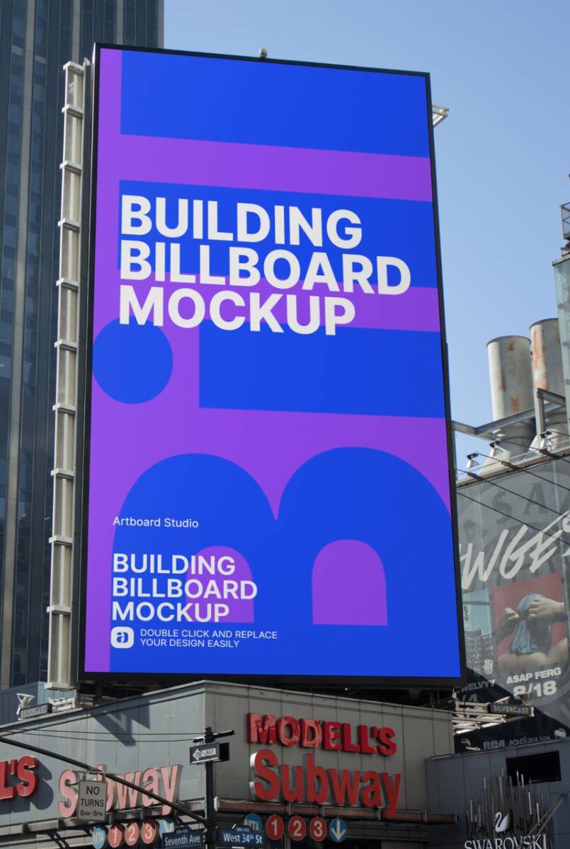 If you've never actually been to new york, then take the time to check it out online real quick. Vertical Building Billboard Mockup