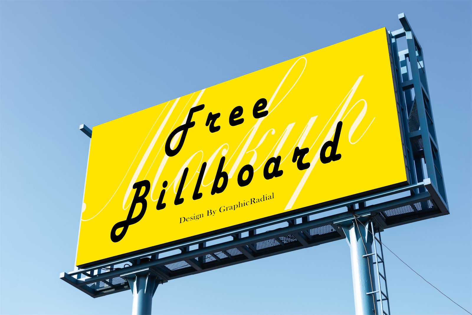 Standard billboard mockup free psd template. Free Billboard Mockup Psd