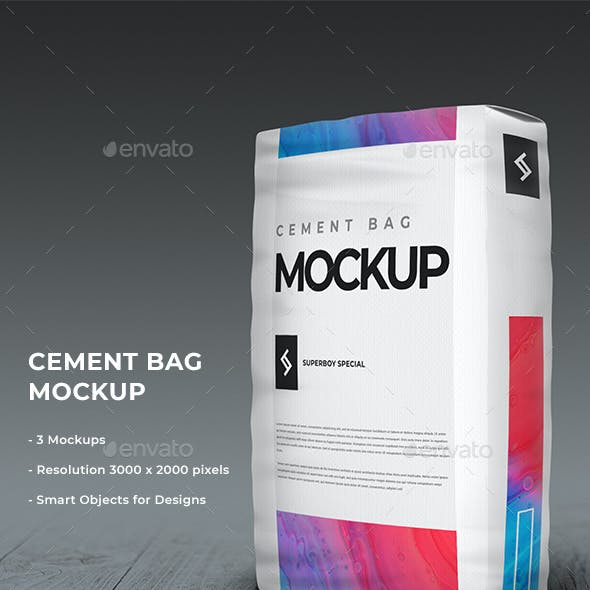 Paper cement bag mockup set. 50 Best Cement Bag Mockup Templates Graphic Design Resources
