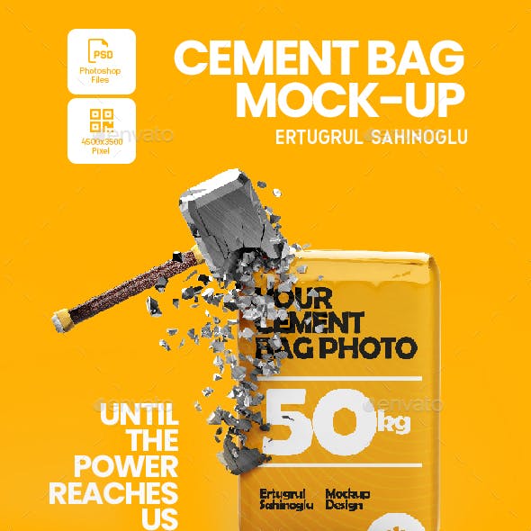 Showcase a corporate identity or packaging design for cement bag. 50 Best Cement Bag Mockup Templates Graphic Design Resources