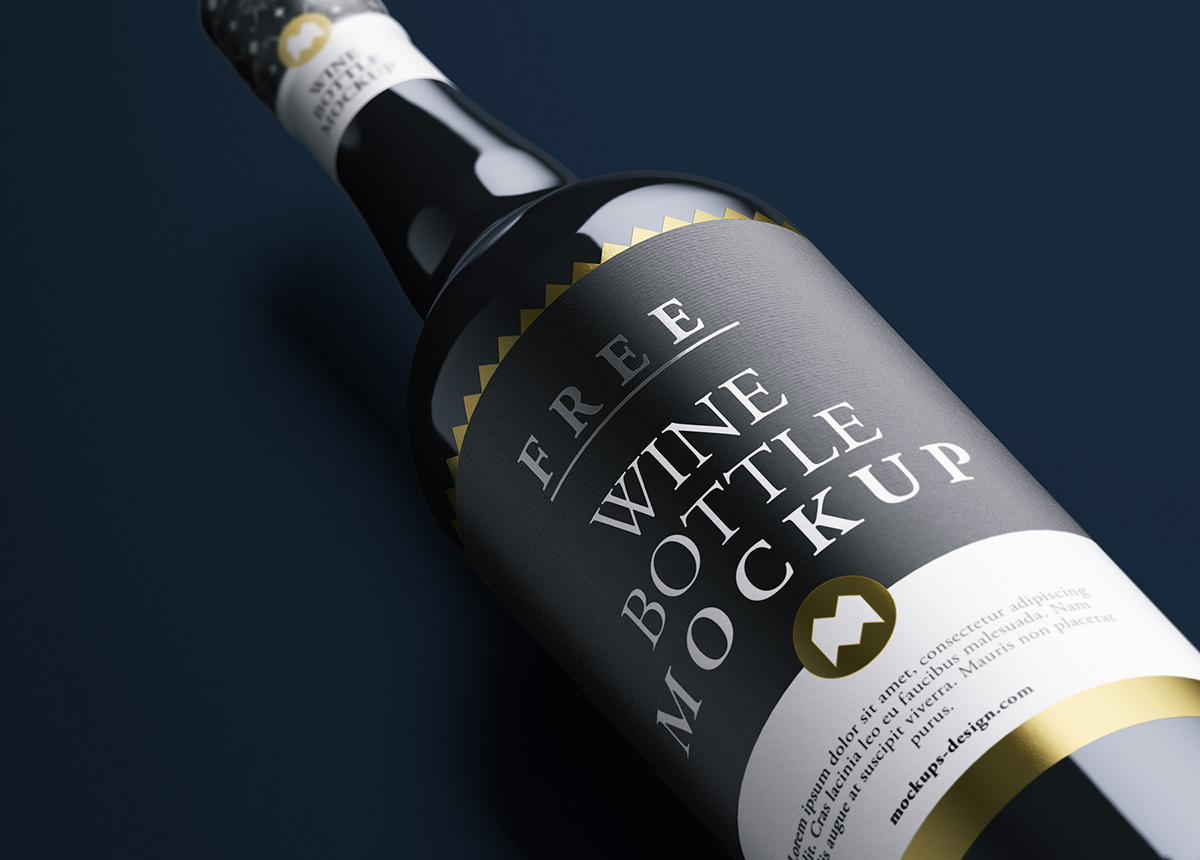 Your resource to discover and connect. 75 Free Wine Bottle Mockup Templates Graphic Design Resources