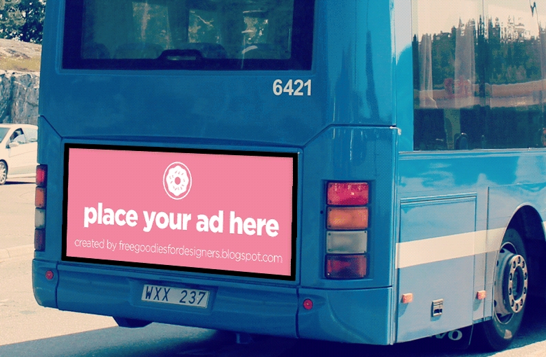 33+ Download Bus Advertising Mockup Free PSD