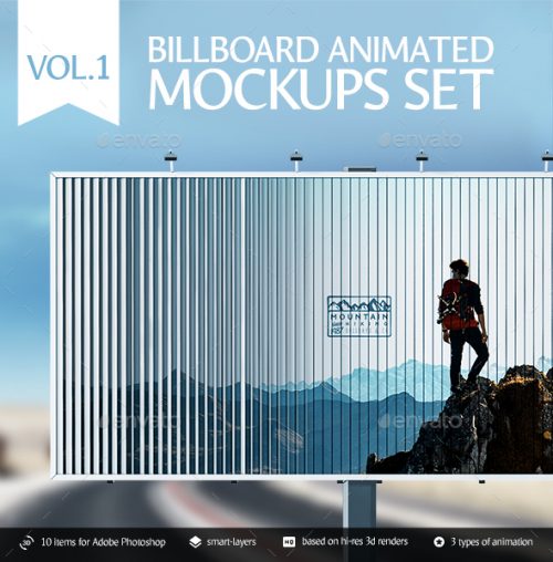 15+ Download Animated Billboard Mockup Free PSD
