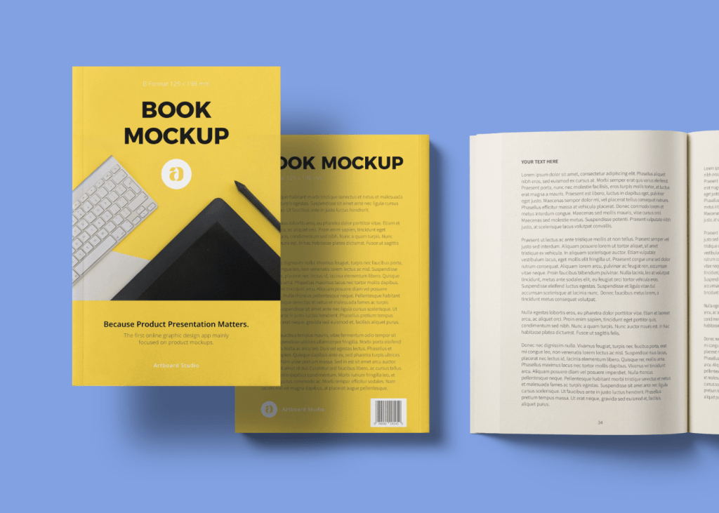 50+ Download Book Cover Mockup Free Online PSD
