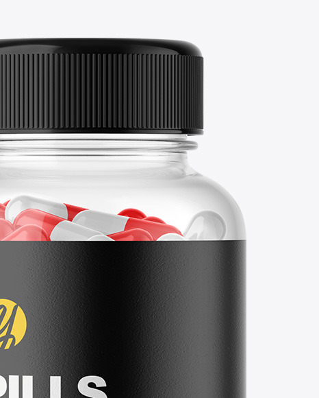44+ Download Black Pill Bottle Mockup PSD