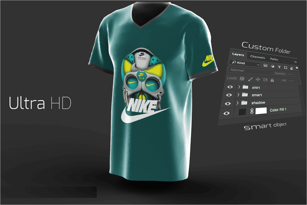 50+ Download Free 3D T-Shirt Mockup Psd&nbsp;PSD