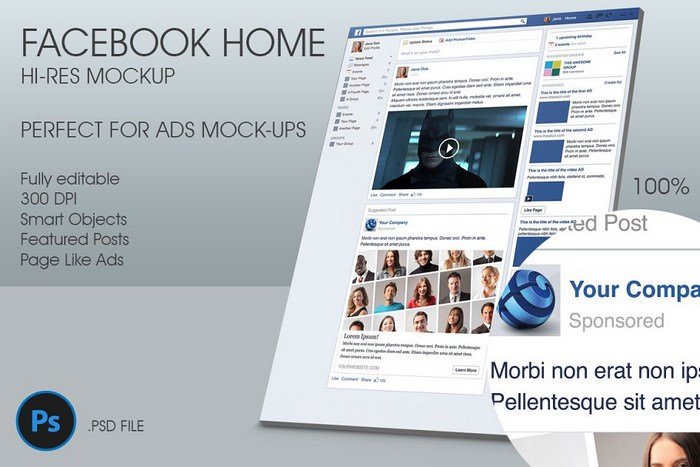 45+ Download Facebook Page And Profile Cover Mockup Generator PSD