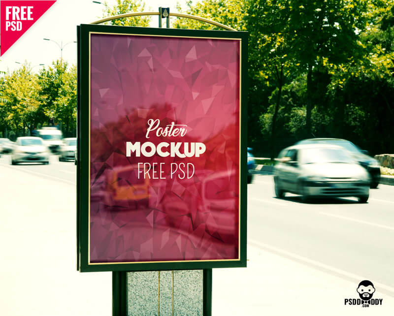 45+ Download Advertising Poster Mockup Psd Free&nbsp;PSD