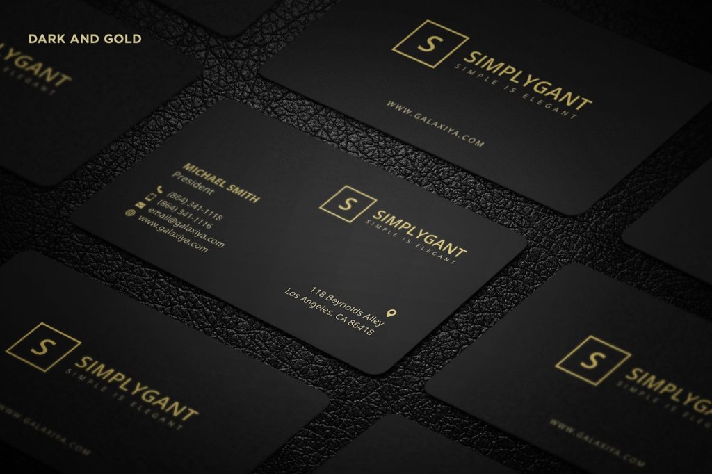 14+ Download Free Black And Gold Business Card Mockup PSD