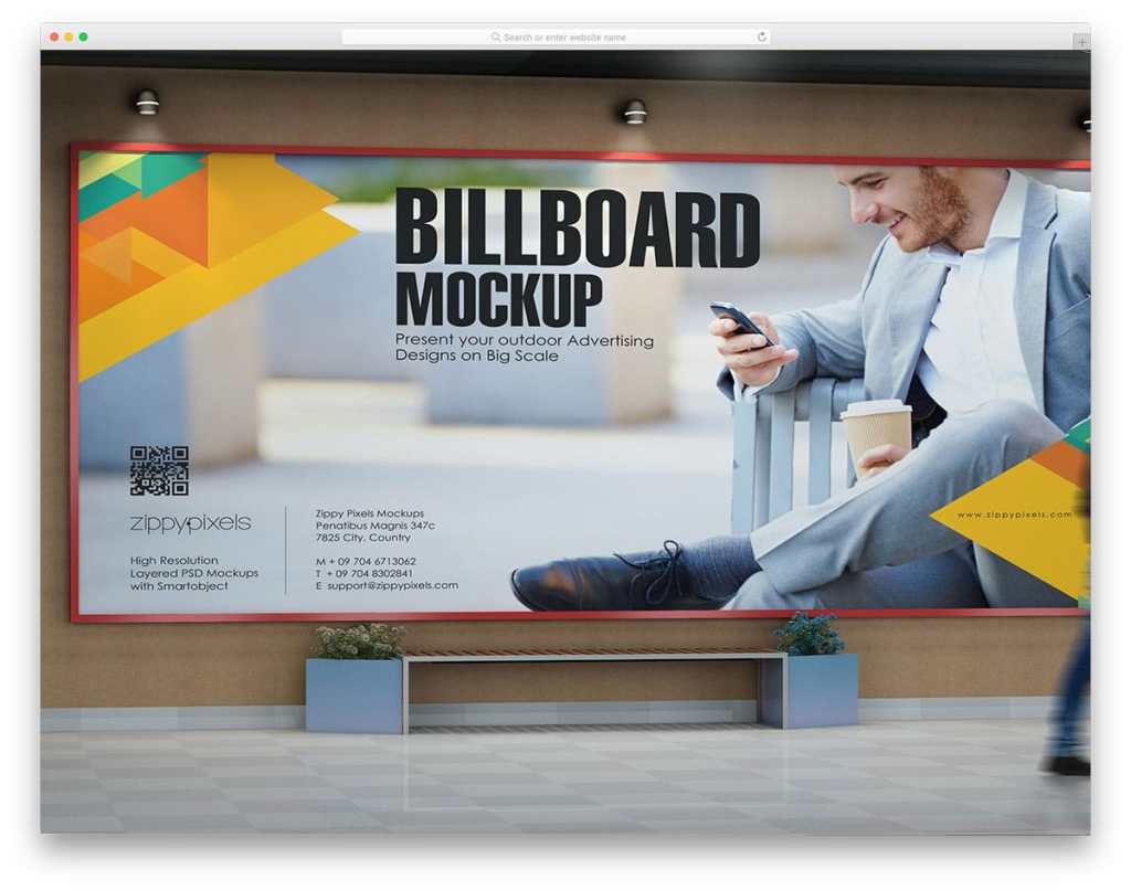 40+ Download Outdoor Billboard Mockup Psd PSD