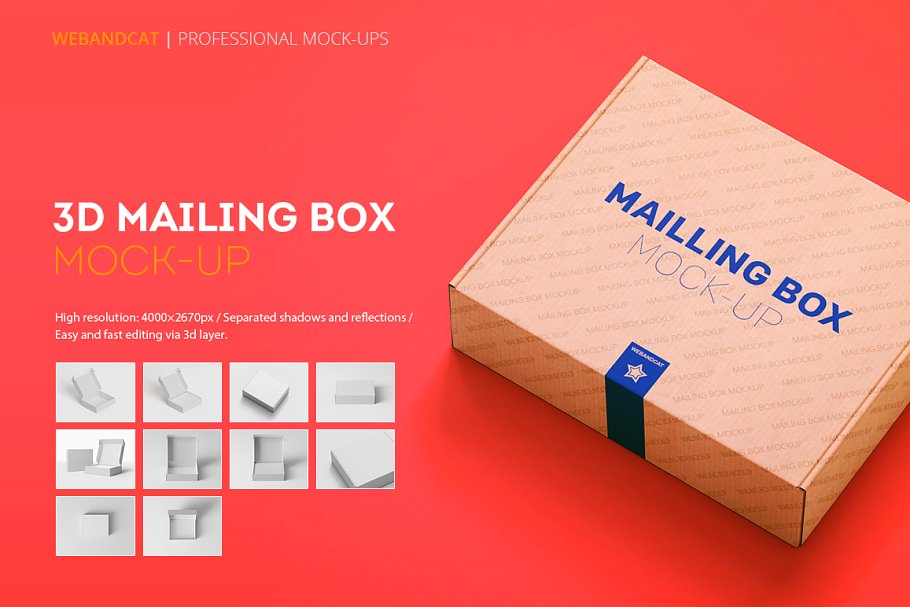 29+ Download 3D Packaging Mockup Photoshop PSD